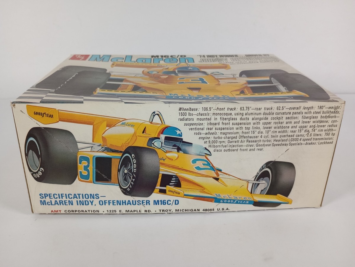 McLaren Johnny AMT Rutherford M16C⁄D Indy '74 Winner Model 1:25