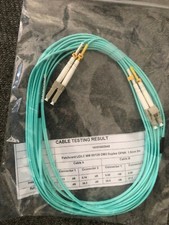 5M 10G OM3 Armored Cable Fiber Patch Cord LC to LC 1.8mm MM 50/125 Duplex