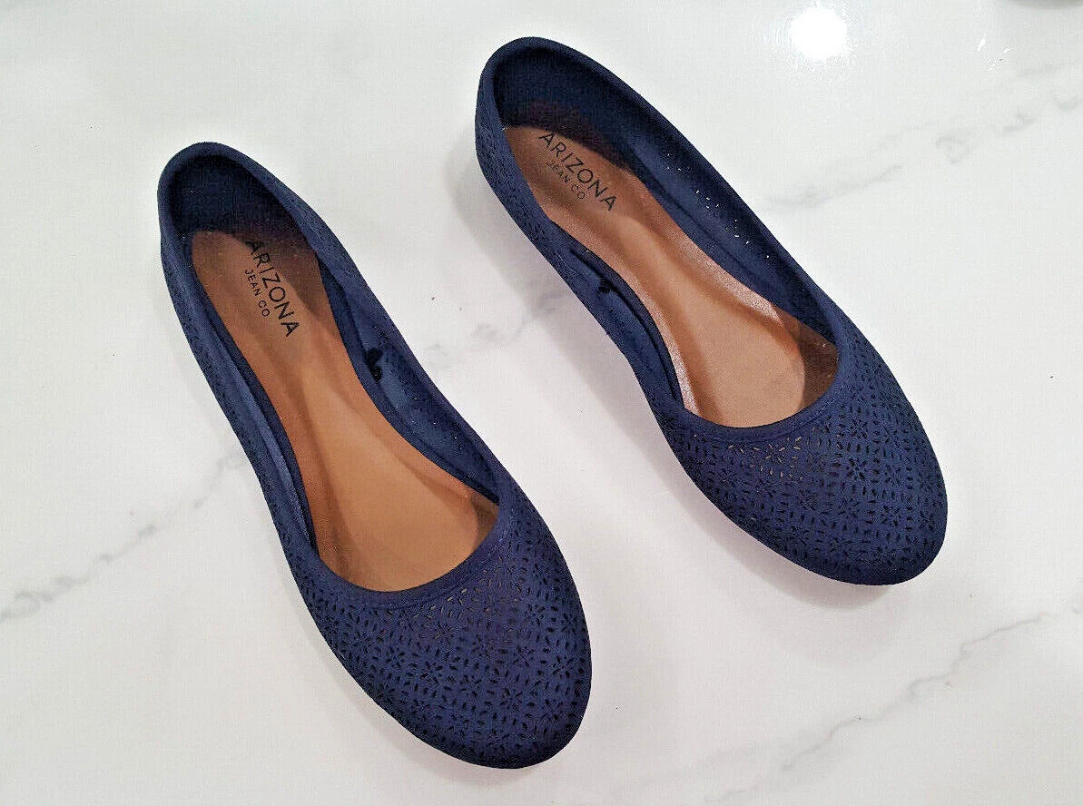 Blue jean shop flats