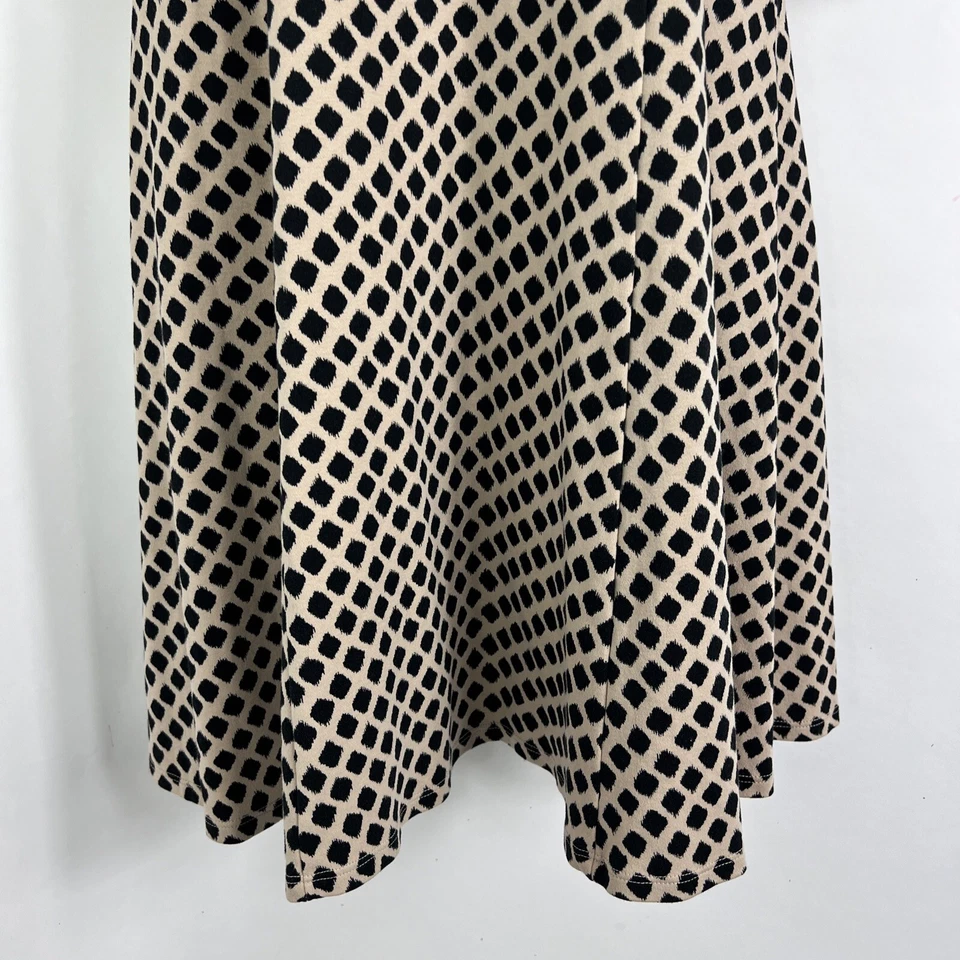 Vestido New York & Company para mujer mediano por encima de la rodilla manga 3/4 línea A 100 % algodón Foto 3 de 4