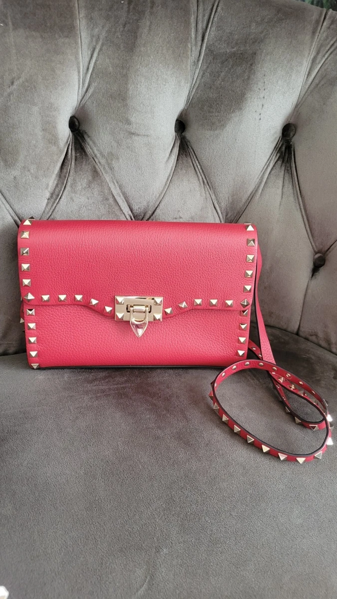 Valentino Red Rockstud Shoulder Bag