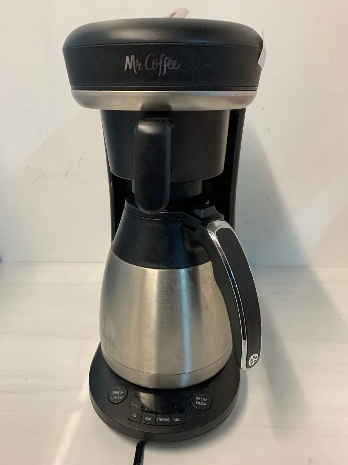 Mr. Coffee 2121469 Space-Saving 10-Cup Thermal Programmable Coffee Maker