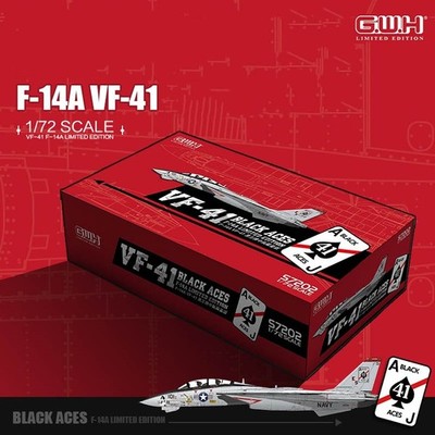 Great Wall Hobby S7202 1/72 VF-41 BLACK ACES F-14A LIMITED EDITION 2020 NEW