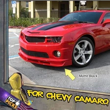 Fits 10-13 Chevy Camaro V8 SS - ST Style Front Bumper Chin Lip Spoiler Body Kit