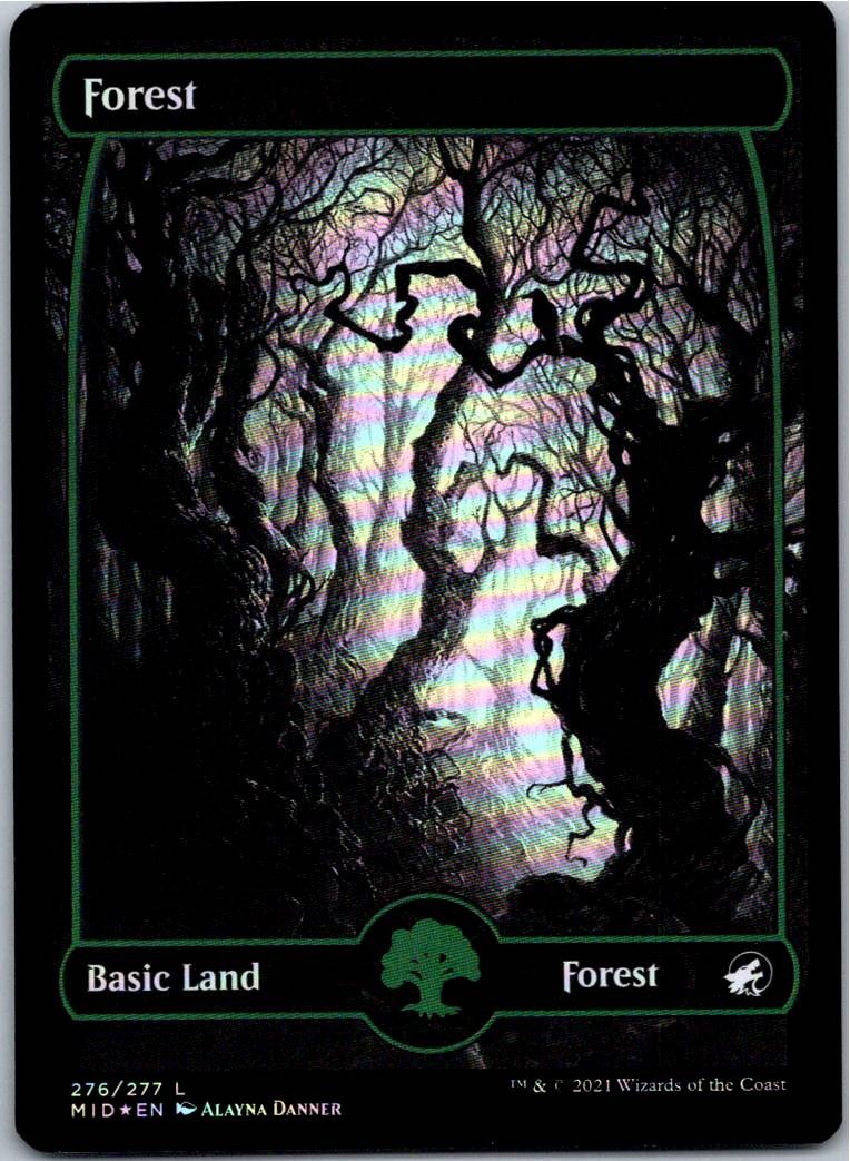 Forest () L 276 Foil Innistrad: Midnight Hunt NM