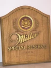 Vintage Miller SPECIAL RESERVE BEER Sign Logo A Beer Of Uncompromised Quality