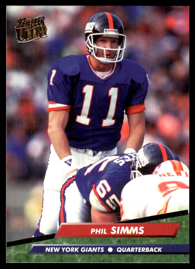 Phil Simms 1992 Ultra #286 New York Giants NFL READ FREE SHIPPING AutographDen