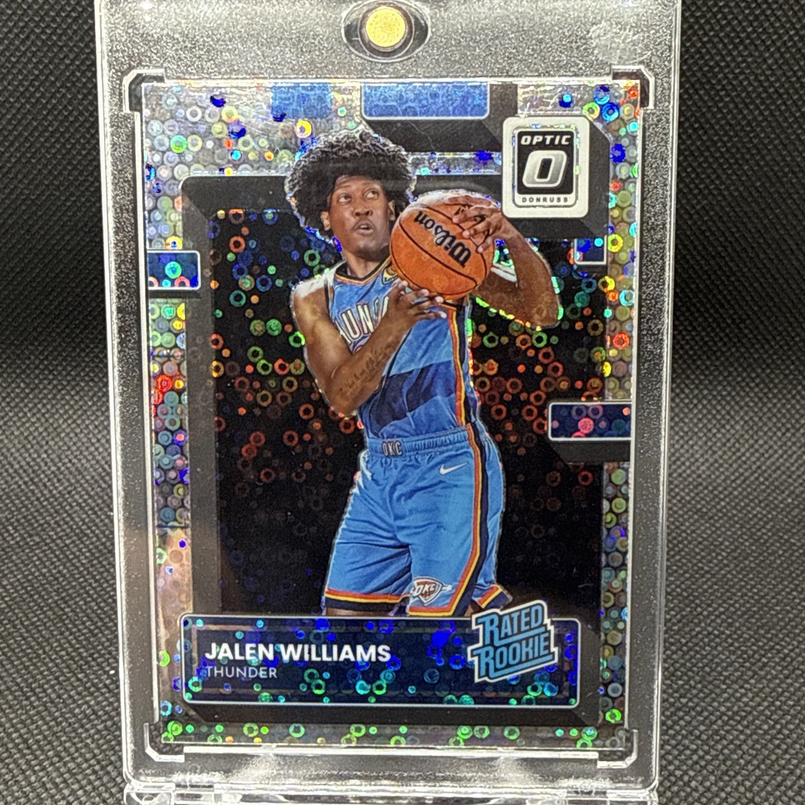 2022-23 Optic Basketball Jalen Williams Rated Rookie Fast Break Holo!! #235