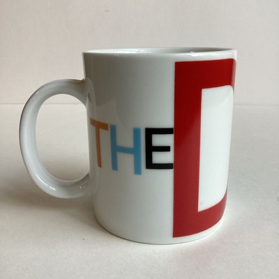 The Salvadore Dali Museum Ceramic Coffee Mug Logo Letters Modern Art 2009 Rare