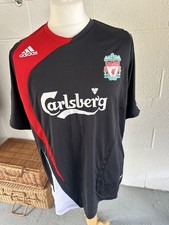 Liverpool FC Adidas Training Drill Top Carlsberg schwarz rot 2007 2008 2009 XL