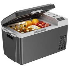 12 Volt Car Refrigerator, 24QT Electric Cooler, Portable Car Fridge with Batt...