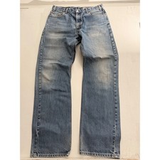 Vintage Levis 505 Regular Fit Straight Leg Jeans Blue Denim 36x32 Mens 40505