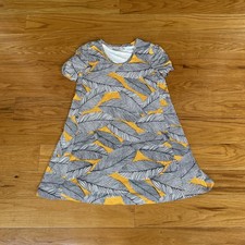 Ann Taylor Loft Short Sleeve Dress Geometric Print Size Medium