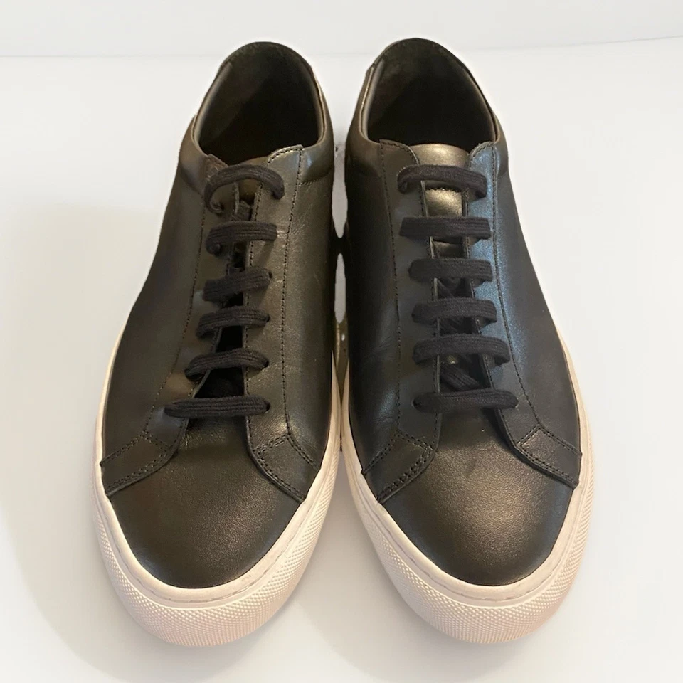 Common Projects Men's Original Achilles Leather Low-Top Sneakers Size 45 / 11.5 - Image 2 of 4