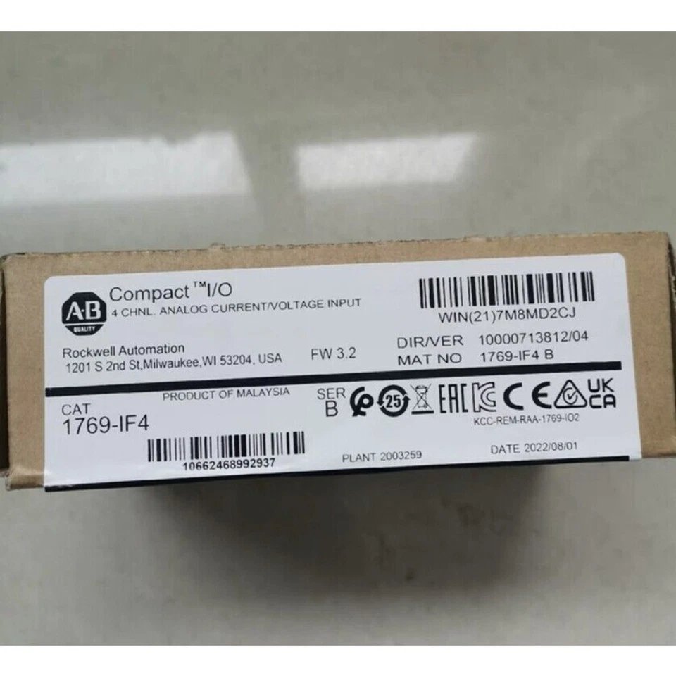 1769-IF4 AB CompactLogix 4-Ch Input Module New Factory Sealed US Free Tax - Image 2 of 2