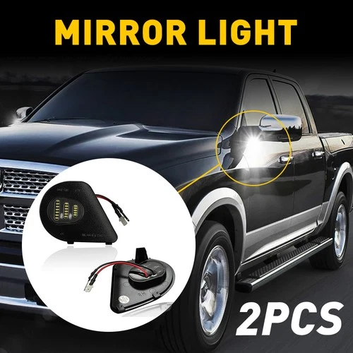6000K Side LED Puddle Mirror Lights for 10-19 Dodge Ram 1500 2500 3500 4500 5500