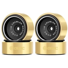 OGRC 1.0 Beadlock Wheels 32g RC Solid Wheel Rims with Brass Clamp Rings for A...