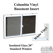 C-400-20 Vinyl Basement Window Insert, Dual P...