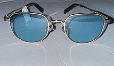 NWT Quay  Born Ready  Gold Frame and Blue Lens Sunglasses. MSRP 95.00