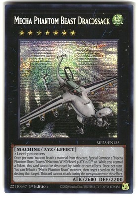 Mecha Phantom Beast Dracossack 2025 Mega-Pack MP25-EN135 Prismatic Secret Rare