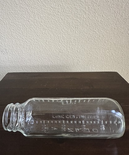 Biberon vintage Evenflo vetro trasparente goffrato 8 oz  - Foto 7 di 9