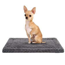 Washable Dog Bed Mat Medium Size Fluffy Pet Crate Pad 24x18