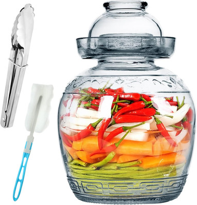 1.5L/2.5L/4.5L Glass Fermenting Jar, Large Capacity Sealed Pickle Jar, (C 4.5L/1