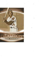 2019 TOPPS BRAVES TEAM EVOLUTION 2 SIDED HANK AARON & RONALD ACUNA JR. #ED-2