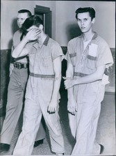 1960 James Childress Hides Face Howard Waggoner Robbers Assault Photo 6x8