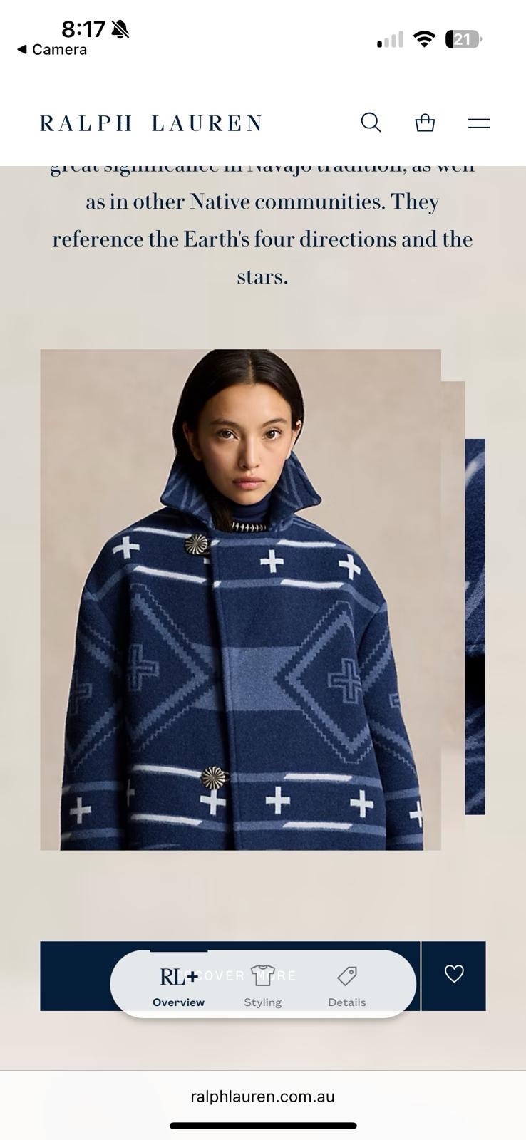 polo ralph lauren Naiomi Glasses wool coat image 5