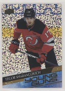 2020-21 Upper Deck Young Guns Speckled Rainbow Yegor Sharangovich #489 Rookie RC