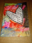 ACEO Love Mixed Media Tiny Original Painting Abstract Oils Chalks Pencils New — photo 3