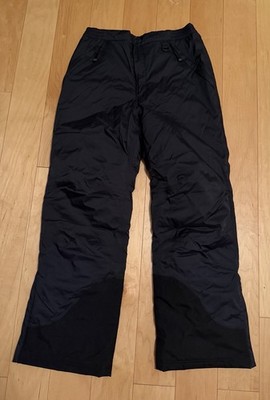 New LLBean Kids Size 16 Black Elastic Waste Snow Pants Waterproof Insulated NWT