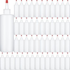 60 Pa 8 oz Plastic Squeeze Bottles Clear Condiment Squeeze Bottles