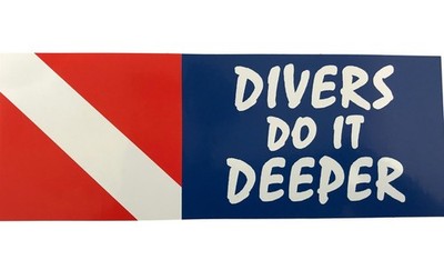 Taucher Aufkleber Auto Bumper-Sticker Diving klein