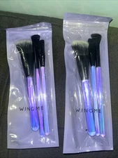 Wingme Cosmetics - Halo Series Brush Trio NIB. Makeup Brush Set (TWO SETS)