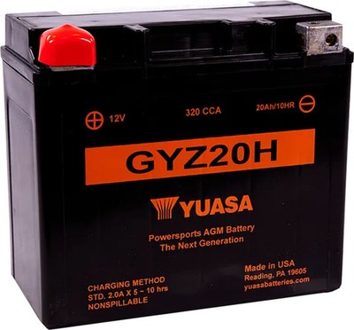 Yuasa Factory Activated  Battery GYZ20H Yamaha Transporter Lite 2 UP 22