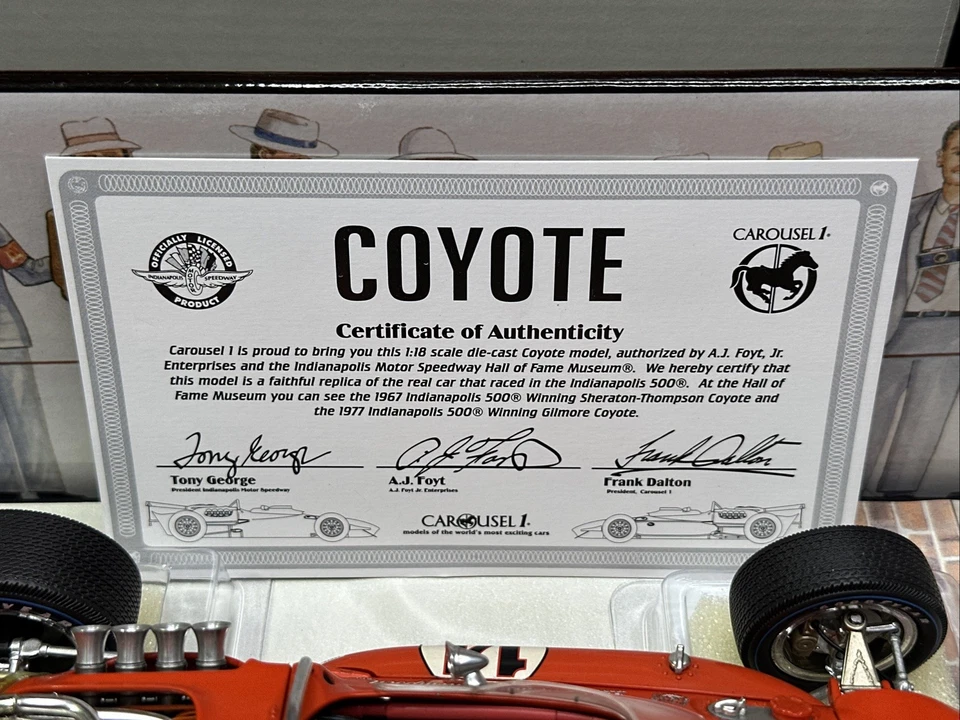 #14 A. J. FOYT CARRUSEL 1 "DIECAST" 1967 Sheraton Thompson Indy 500 ganador Foto 3 de 4