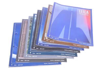 ✓ 8x LFI LEICA FOTOGRAFIE FULL YEAR 1983 8 ISSUES MAGAZINES