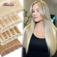 8A One Piece Clip In Hair Extensions 100% Real Remy Human Half Full Head Thick