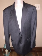 joseph A Banks Men's Charcoal Gray Suit Jacket Size 42 Fully Lined Wool EUC AA 