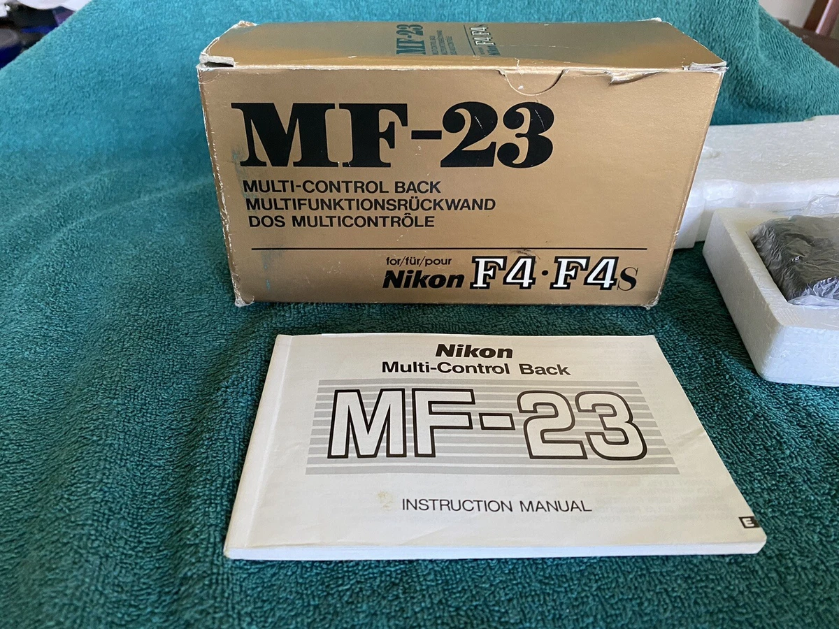 Rare Nikon MF-23 Multi-Control Data Back for F4 F4S F4E Mint in Box with Battery
