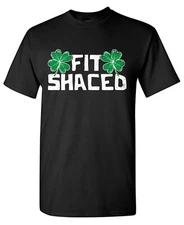 Fit Shaced Sarcastic Humor Graphic Tee Gift For Men Novelty Funny T Shirt
