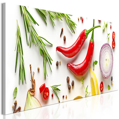KITCHEN SPICES Canvas Print Framed Wall Art Picture Photo Image j-B-0084-b-a