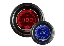 Manometro Strumento 52mm PROSPORT  Temperatura Acqua 40-140°C Rosso/Blu DIGITALE