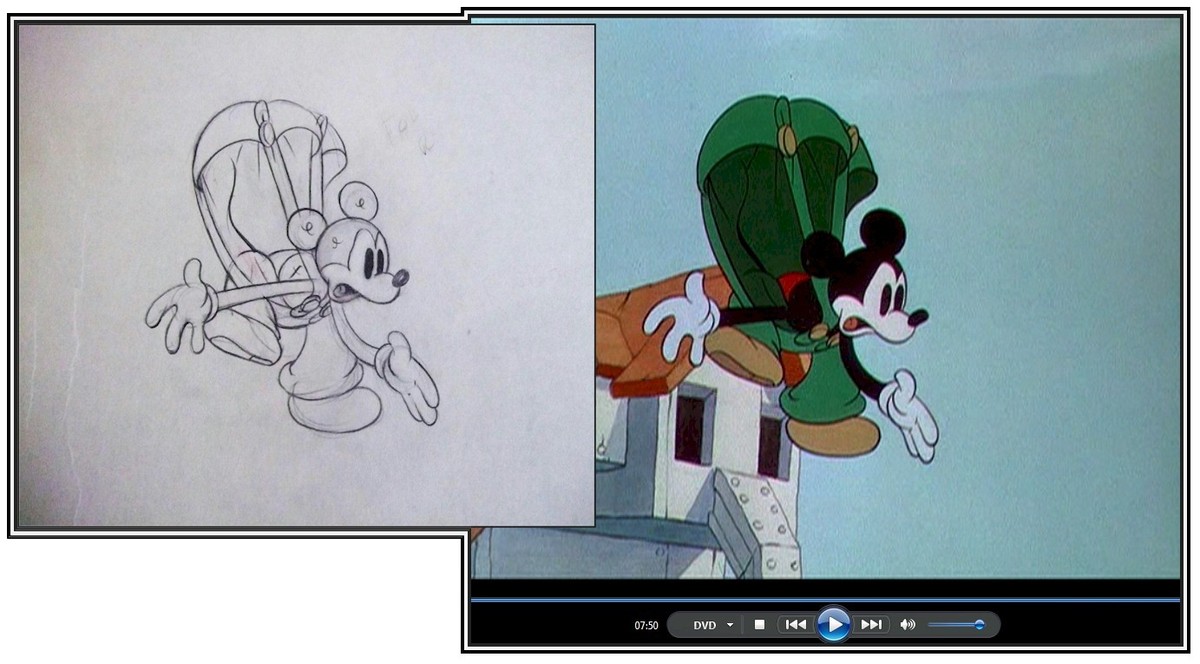 🟣 Walt Disney Vintage Original Production cel Drawing c1936