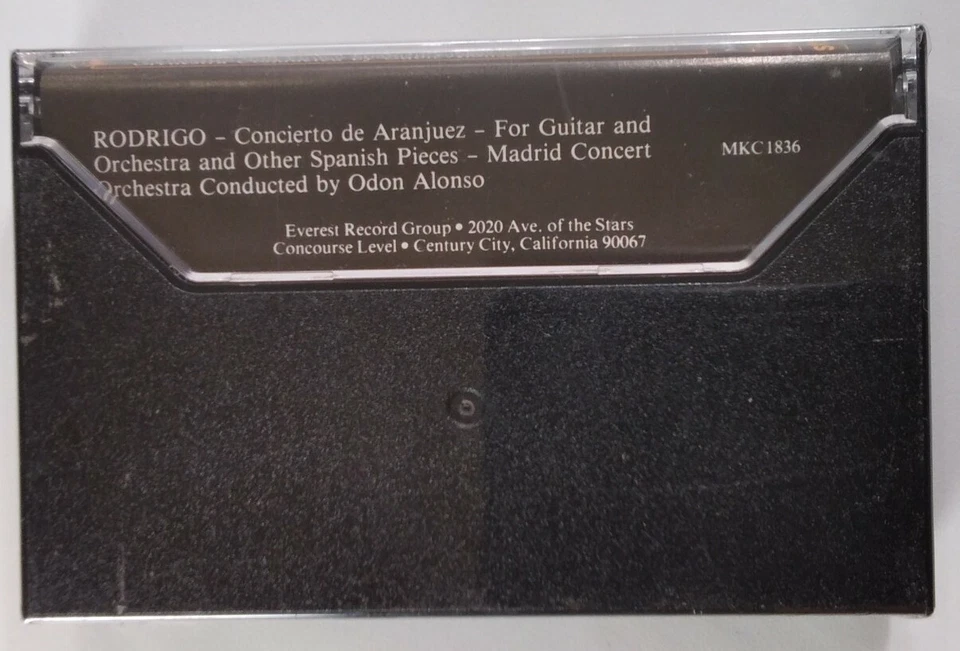 Rodrigo Aranjue Guitar Cassette Tape NOS Sealed Rare Spanish Alonso Madrid  - Image 3 of 4