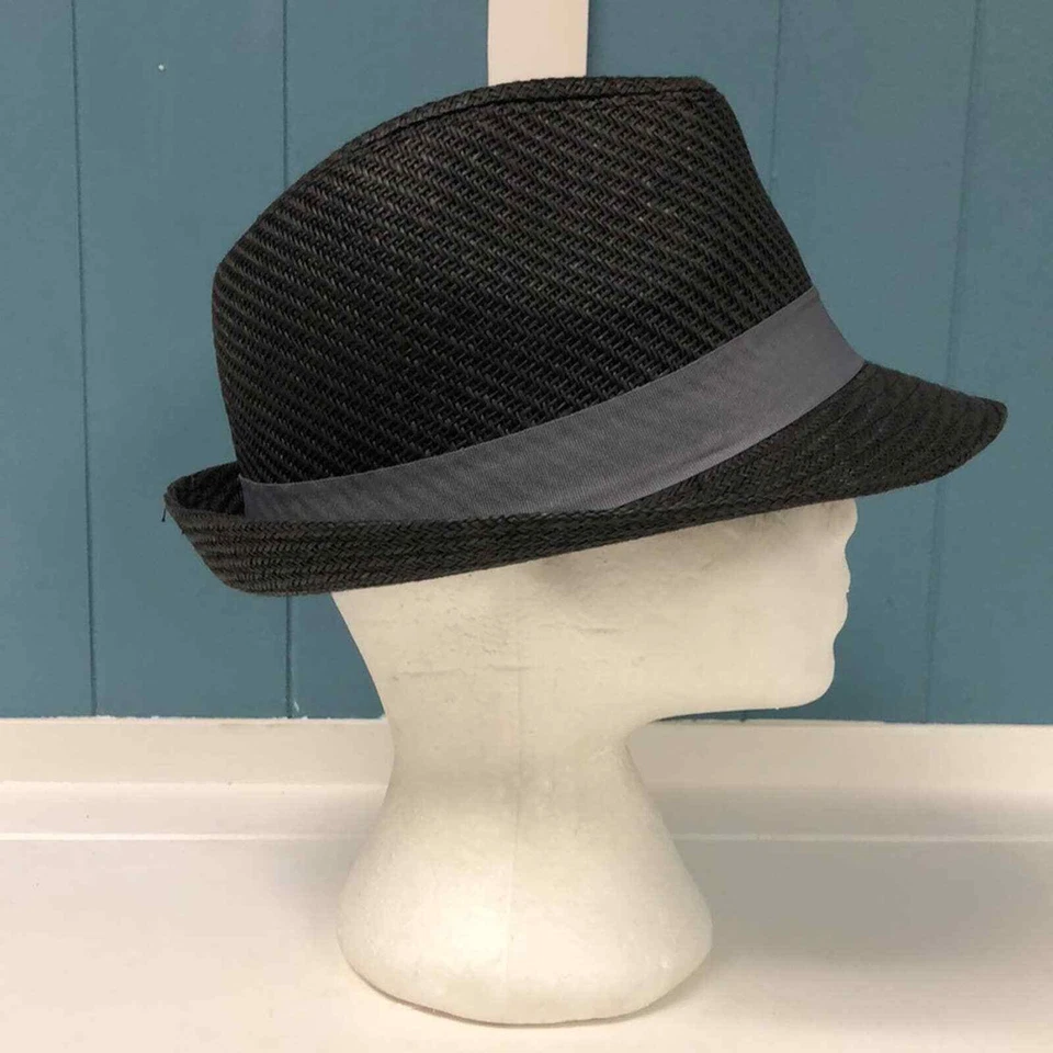 Midori Paja Fidora Sombrero Banda Para Hombres Bebida Licor Inteligente Marca Foto 4 de 4