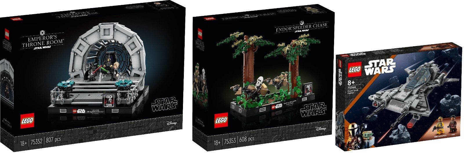 Диорама Трон императора LEGO Star Wars 75352 75353 75346 NEU N05/23