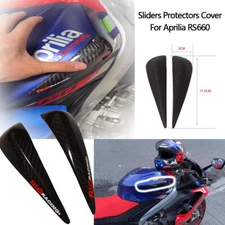 For Aprilia RS660 21-23 100% Carbon Fiber Gas Tank Sliders Protector Cover Matte